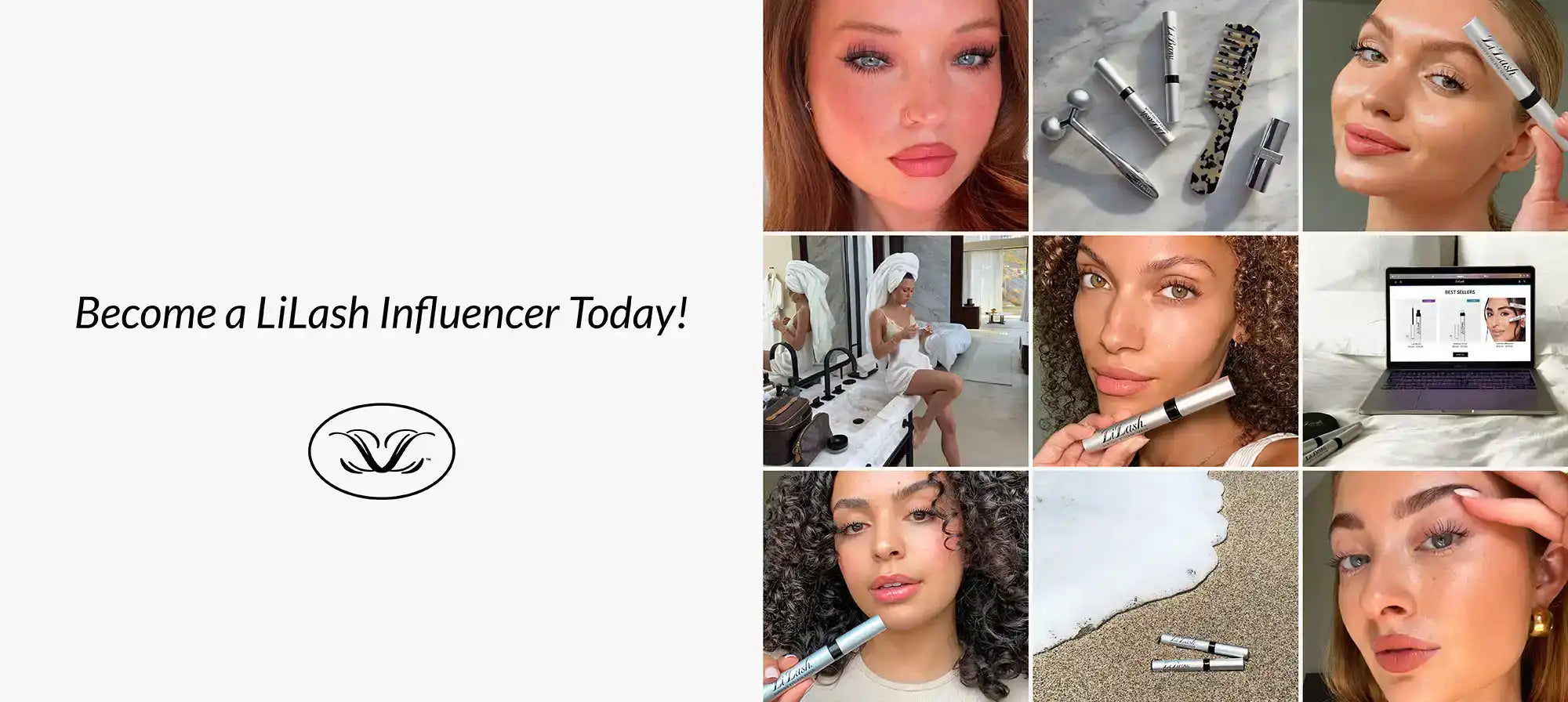 Become a LiLash Influencer Today! Featuring lash and brow serums, beauty routines, and glowing skin looks.