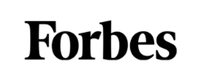 Forbes logo in bold black text on transparent background